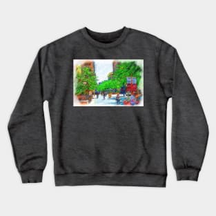 Denver 16th Street Mall Sketched Crewneck Sweatshirt